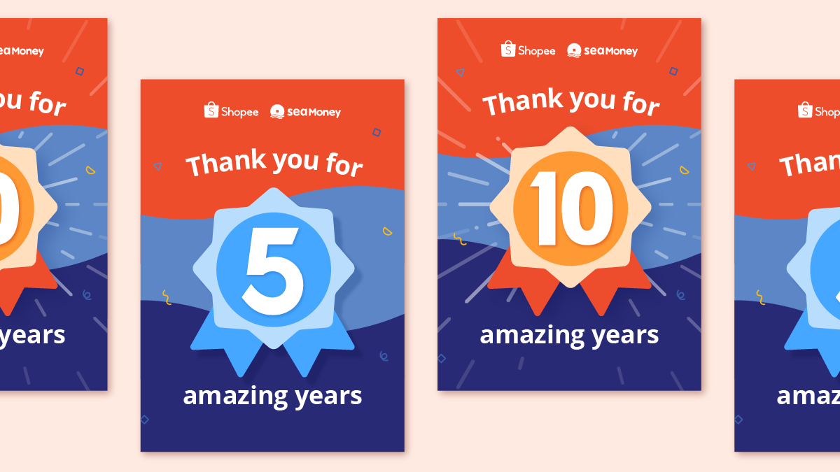 Culture @ Shopee Long Service Award cards design